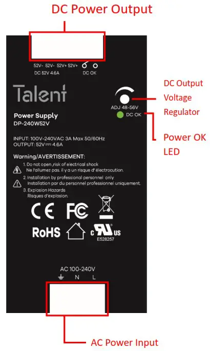 Talent DP 240W Series DIN Rail Power Supply - INSTALLATION 3
