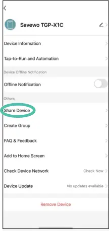 SAVEWO TGP-X1C - App Control permissions 2