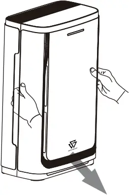 SAVEWO TGP-X1C - Replacement steps of Filter 1