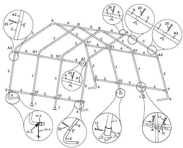 COVERPRO-62860-10 x 17- Ft-Portable-Garage-07