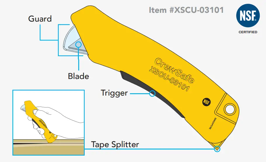 CrewSafe XSCU 03101 Safety Utility Knife - fig4