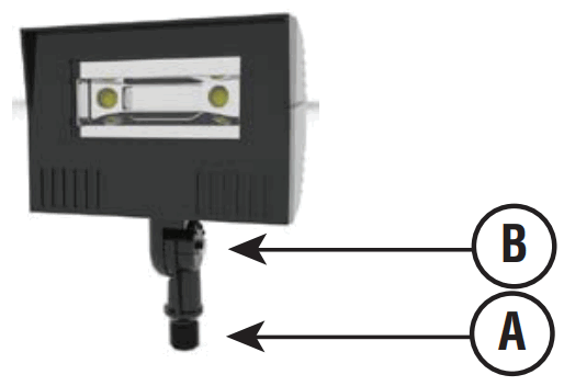 VENTURE LIGHTING AV0003 20W Roundback Flood Knuckle Mount - Knuckle Mount