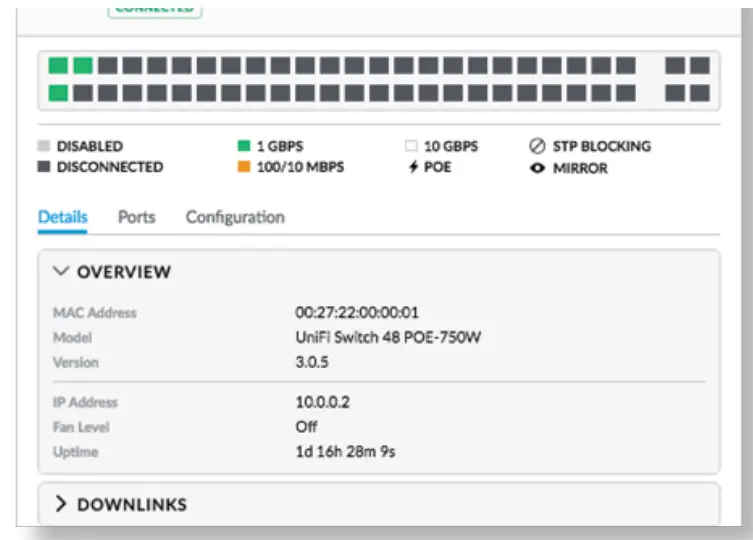 UBIQUITI US-48-500W Network Unifi Switch -fig jk
