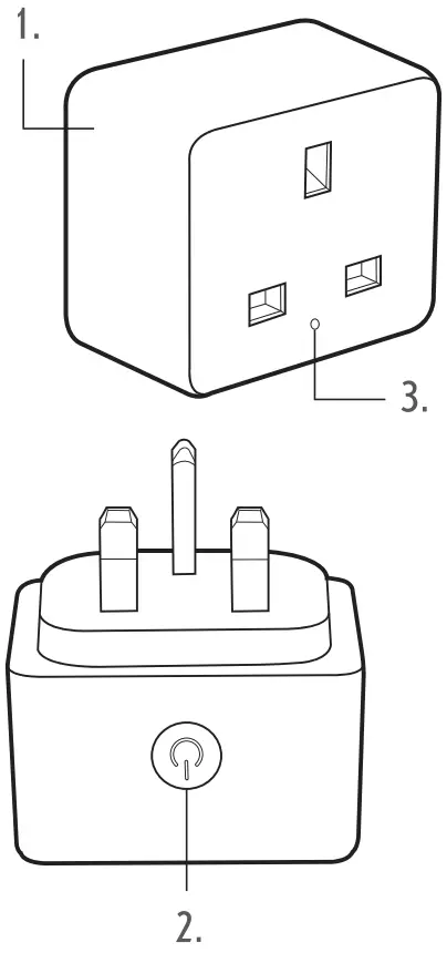 intempo EE5012WHTSTKUK 3-Pin Smart Plug