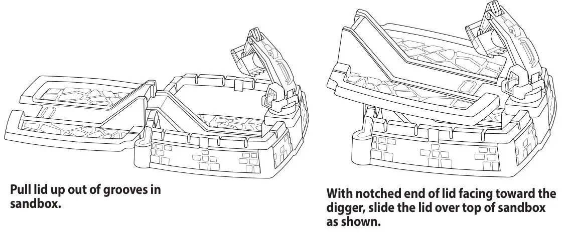 little tikes 32857065 Dirt Digger Sandbox - Store it