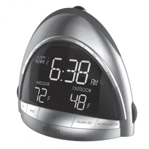 a close up of a clock