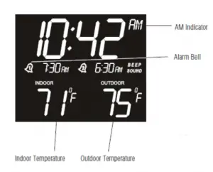 a close up of a clock