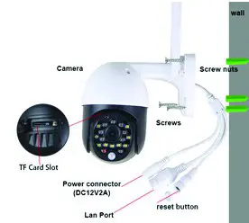 V TAC VT 5159 IP Outdoor WiFi Camera - DIAGRAM