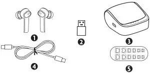 KLH B08N3JWBZ5 FUSION True Wireless Noise Cancelling Earbuds - FIGURE 1