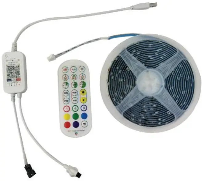 Worldsemi WS2812 LED Strip Light With Remote - Product Photo