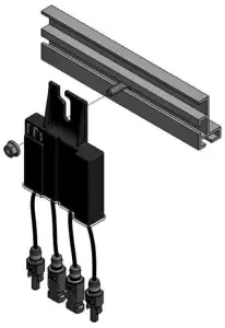 MiDNiTE SOLAR MNLSOB R1 600 Rapid Shutdown Shut Off Box Receiver - Mounting the receiver