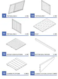 ZOOVILLA PTH0842222510 Cat - PARTS LIST 1