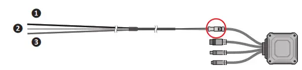 Mio MiVue M760D N594 DVR Driving Recorder- secure the wire