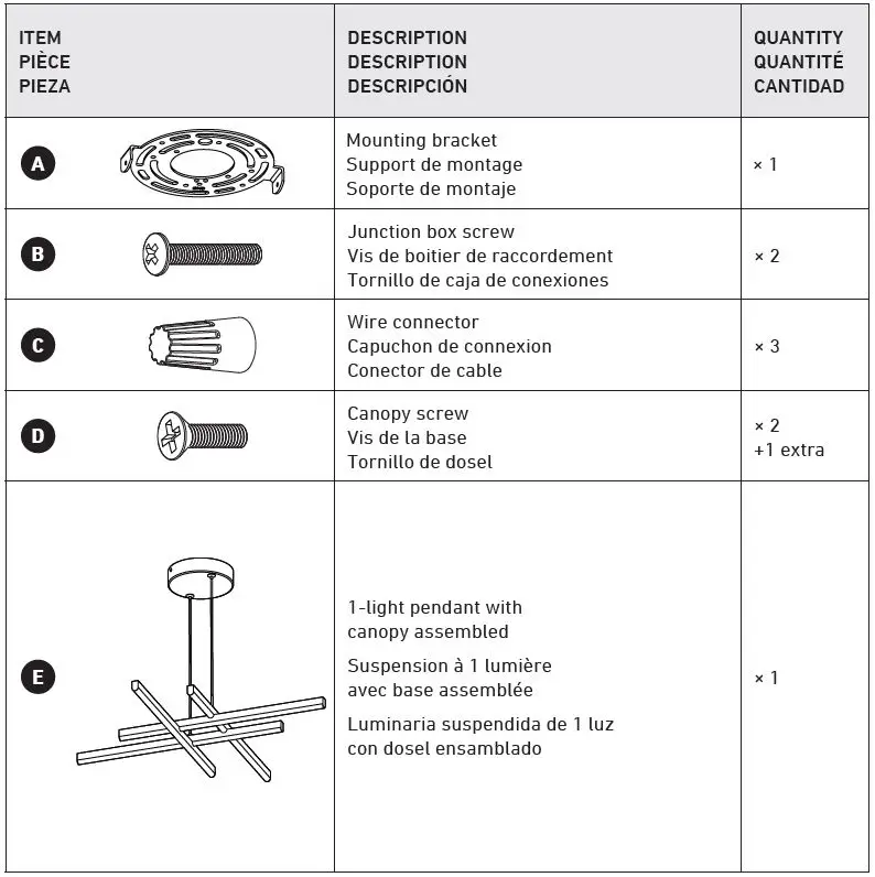 artika PDT-GDC-HD2CR LED Pendant Light - Grid-1
