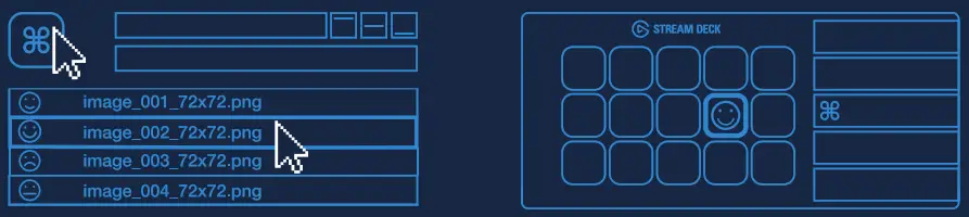 CORSAIR 20GAA9902 Stream Deck - custom icons