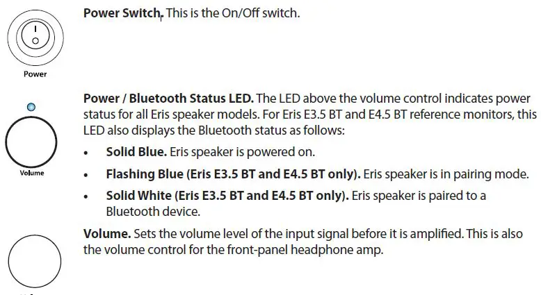 PreSonus Eris -series E3.5 High-Definition Media Reference Monitors FIG 10