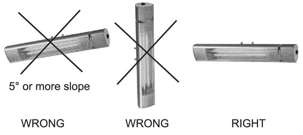 COSTWAY FP10034 Wall Mounted Infrared Heater FIG 7