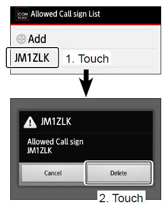 ICOM RS-MS3A Terminal Mode Access Point Mode Application fig 9