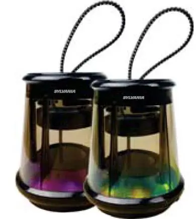 SYLVANIA SP991 Pair TWS Transparent Bluetooth Soeaker LED Light Product