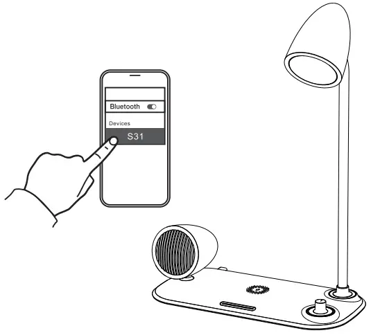 Shenzhen Semetor Electronics S31 Wireless Charger - Bluetooth
