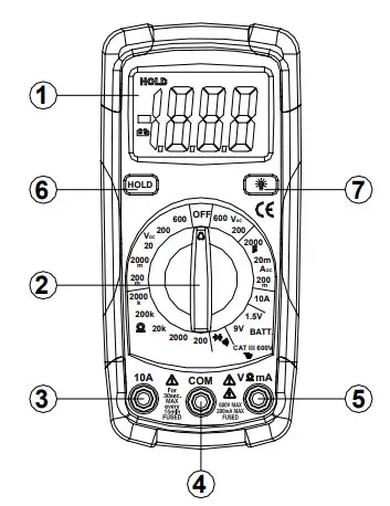 UNI-T UT131B Modern Digital Multimeter - JACKS