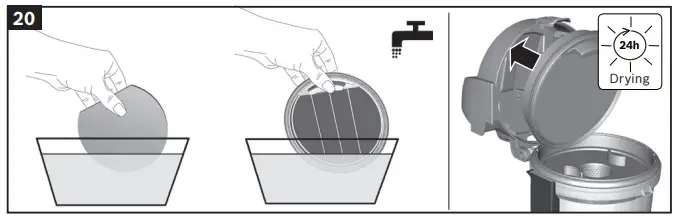 BOSCH BGS05A220 Bagless Vacuum Cleaner FIG 12