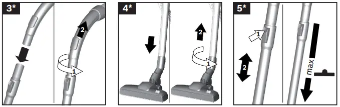 BOSCH BGS05A220 Bagless Vacuum Cleaner FIG 2