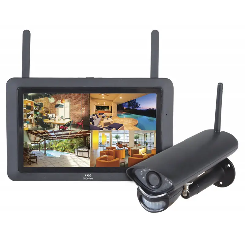 Techbrands 2.4ghz Digital Wireless 7” Lcd Surveillance Kit User Manual