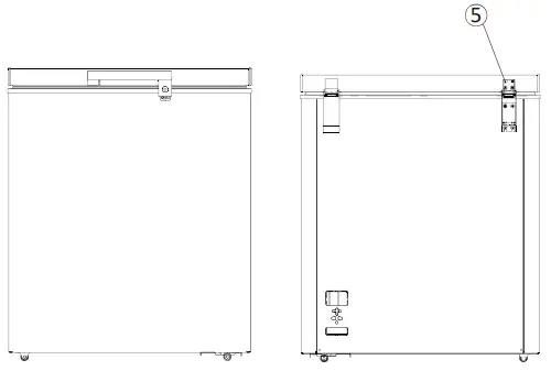 JOCEL JCH 400 Horizontal Freezer - Screws