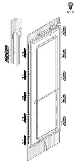 LIEBHERR EGN 91 Freezer - l and appliance door
