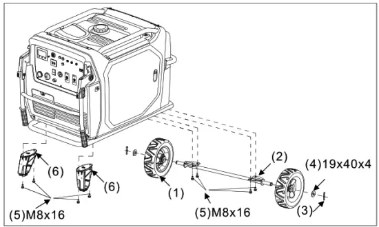 CROMTECH TG7000iE Inverter Generator - absorber