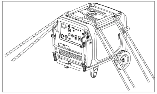 CROMTECH TG7000iE Inverter Generator - handle