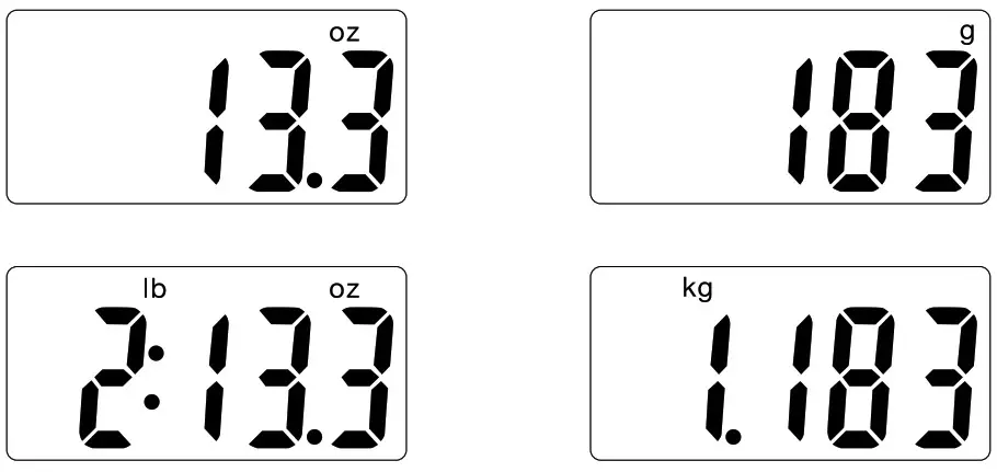 CONAIR CNF130 Kitchen Scale - CHANGING MODES