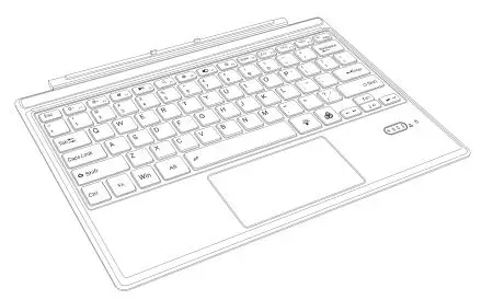 TOMSENN T-1089D Portable Wireless Bluetooth Keyboard