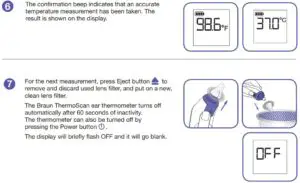 FIG 11 How to use your Braun ThermoScan