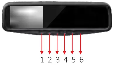 VECLESUS VT1 HD Car Mirror Rear View Camera System - Mirror Installation