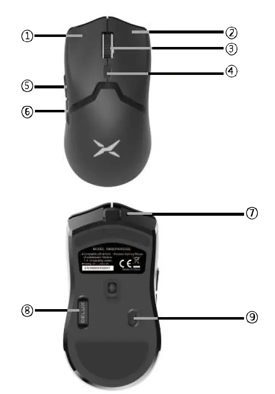 DELUX- M800-D Pro -Gaming -Wireless- Mouse -2