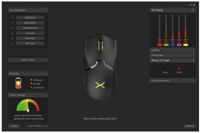 DELUX- M800-D Pro -Gaming -Wireless- Mouse -9