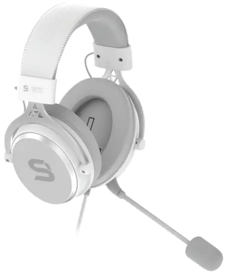 SPC GEAR SPG108 Viro Plus USB Onyx White Pro Gaming Headset