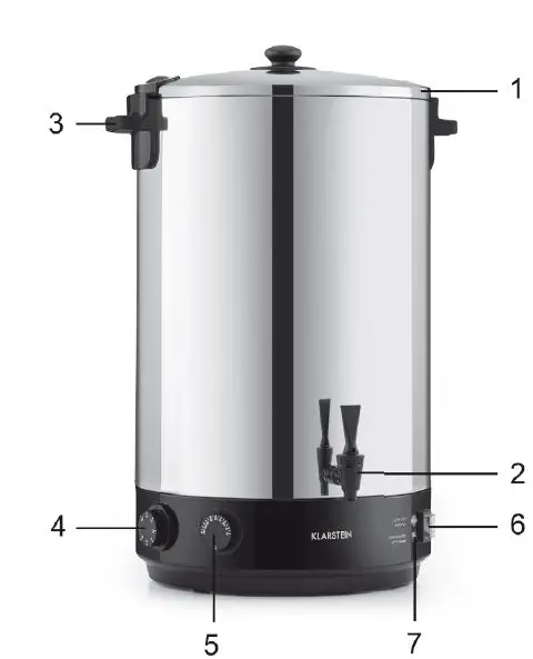 Klarstein 10033524 Preserving Machine & Beverage Dispenser-fig1