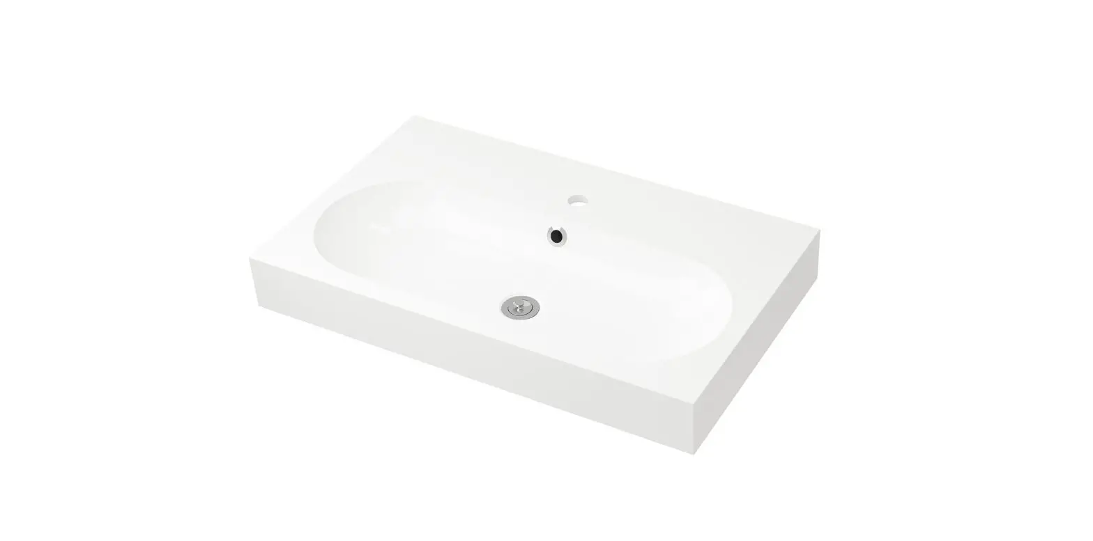 Ikea Braviken Single Wash Basin 80x48x10cm Instruction Manual