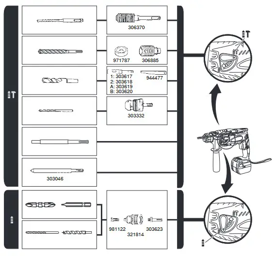 HIKOKI DH 14DSL Li-Ion Cordless Rotary Hammer - figure 7