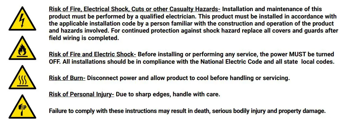 Cooper Lighting WaveLinx Lite Wallstation Bluetooth Low Energy Instructions - Safety icon