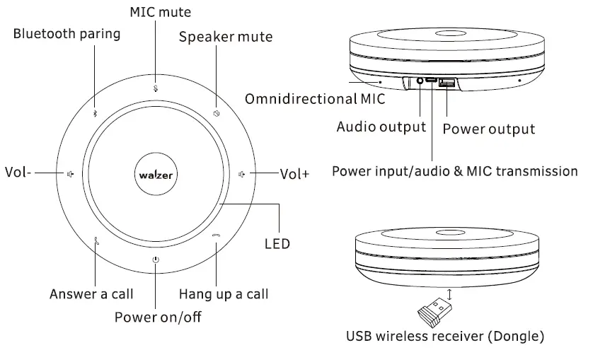 walzer-M9-Bluetooth-Speakerphone-Conference-Microphone-3