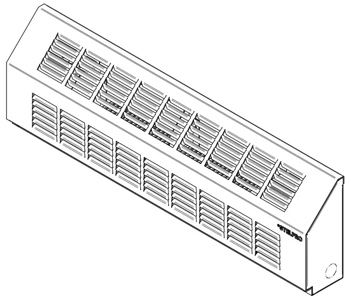 stelpro INSSCAS0622 SLOPED ARCHITECTURAL BASEBOARD - Cover