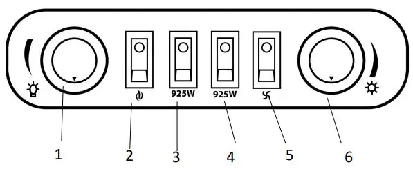 Russell Hobbs RHEFSTV2003B 1.85KW Black Electric Stove Fire User Guide - USING YOUR ELECTRIC STOVE
