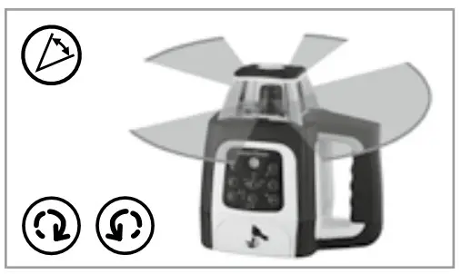 Laserliner 056 050 Centurium Express G Rotary Lasers - Scan mode