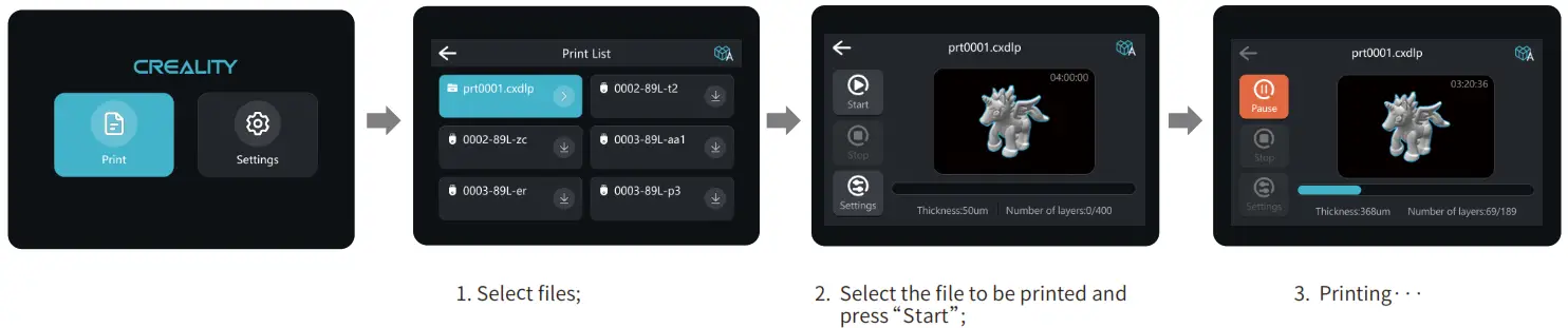 CREALITY HALOT MAX 3D Printer - tart Printing 3