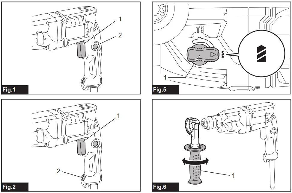 MAKITA HR1840 Rotary Hammer - overview 2