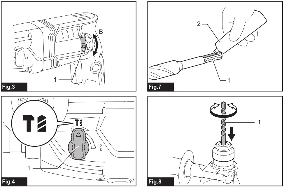 MAKITA HR1840 Rotary Hammer - overview 3